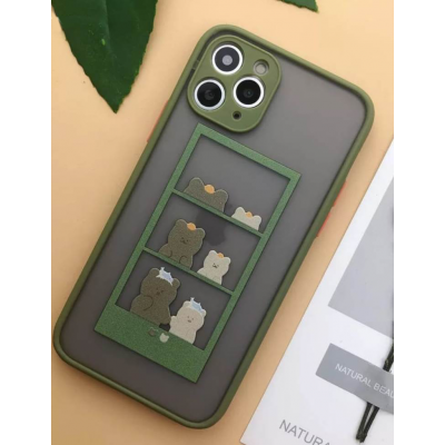 Husa iPhone 12 mini, Plastic Dur cu protectie camera, Prieteni